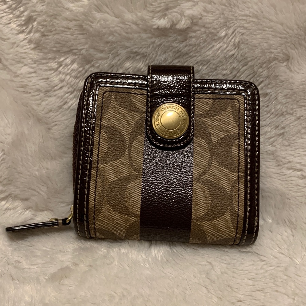 Brown Coach Billfold Wallet